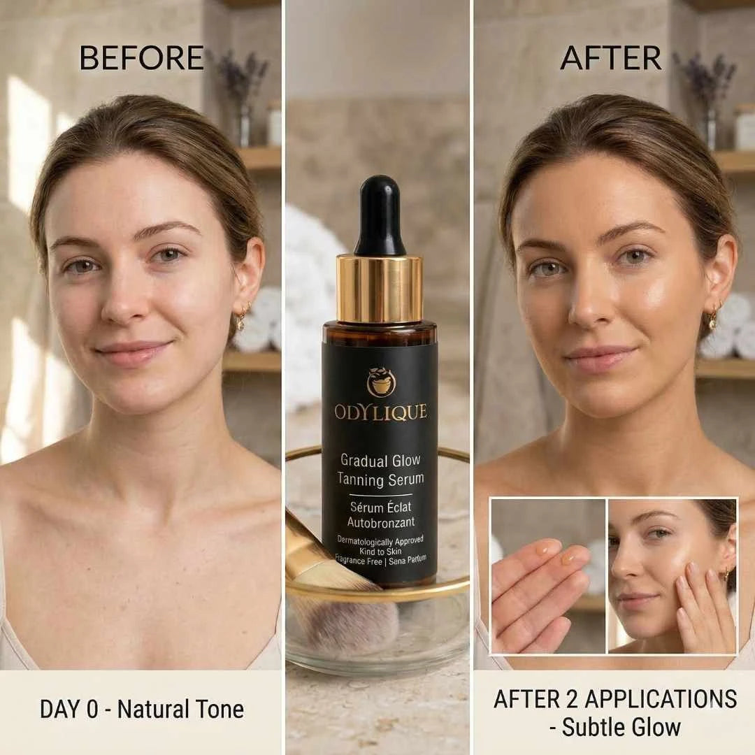 Gradual glow tanning serum voor het gezicht - Odylique - 30ml
