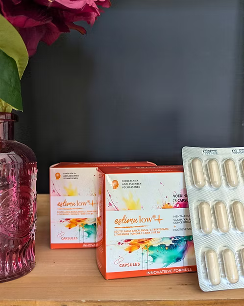 EstimulowPLUS capsules - neurosupplement voor het onrustige brein tijdens de (peri)menopauze - 75 capsules