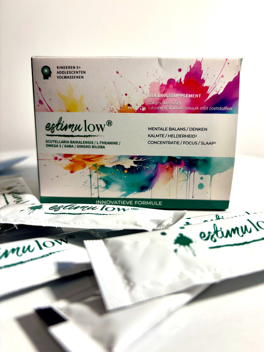 Estimulow - neurosupplement voor onrustige breinen - 30 zakjes