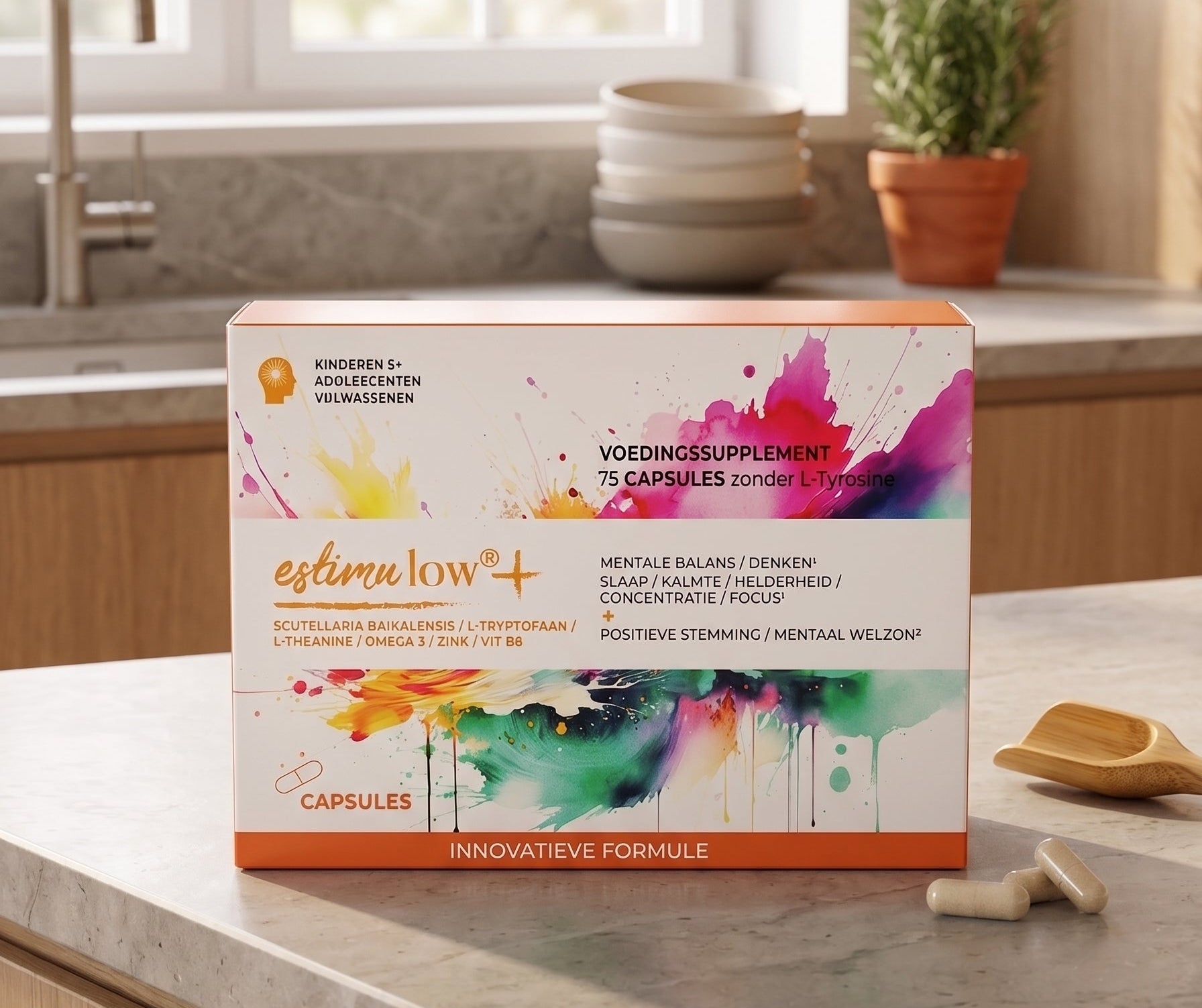 EstimulowPLUS capsules - neurosupplement voor het onrustige brein tijdens de (peri)menopauze - 75 capsules