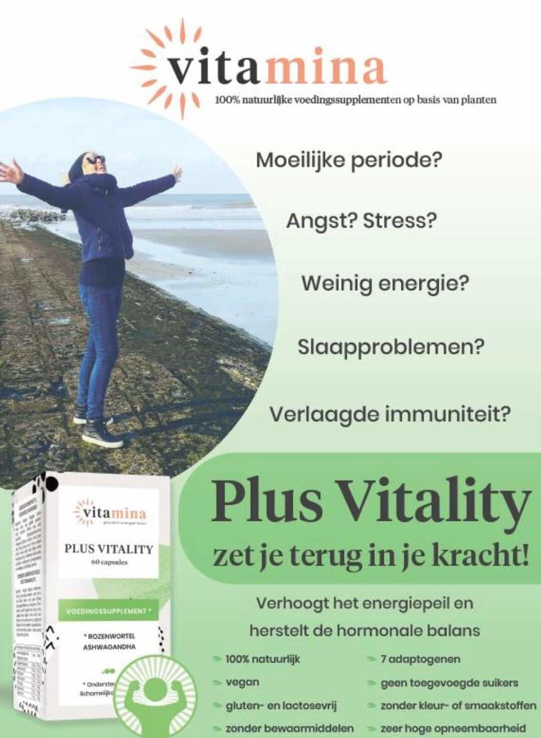 Plus Vitality - herstelt de hormonale balans bij uitputting