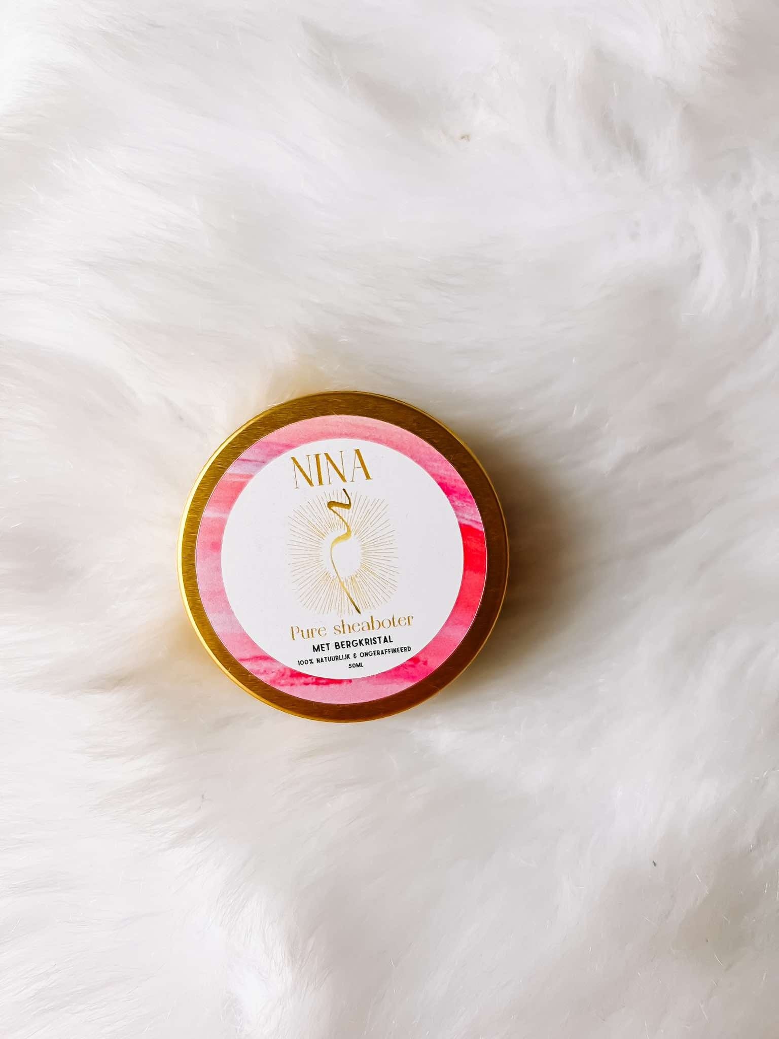 Sheaboter met bergkristal - 50ml - fairtrade goud