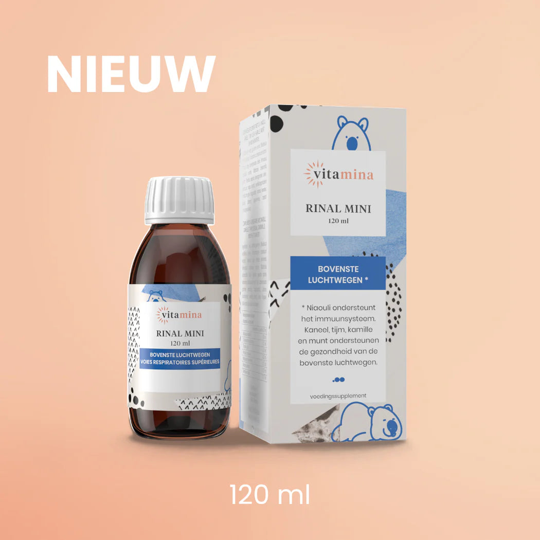 Siroop voor de bovenste luchtwegen (kinderen) - Rinal mini - met niaouli, kaneel en tijm
