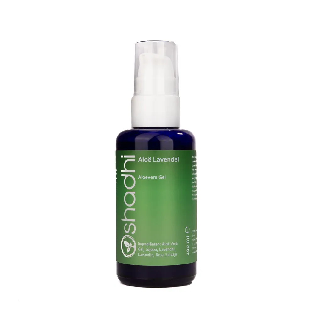 Houdbaarheid 9/26 Aloë gel lavendel Oshadhi - droge en geïrriteerde huid - 100ml