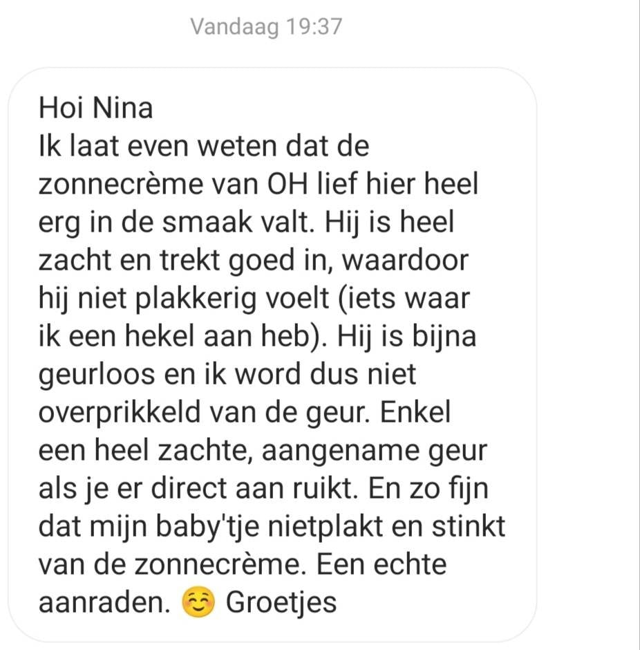 Natuurlijke zonnecrème SPF30 - Oh-lief - 100ml