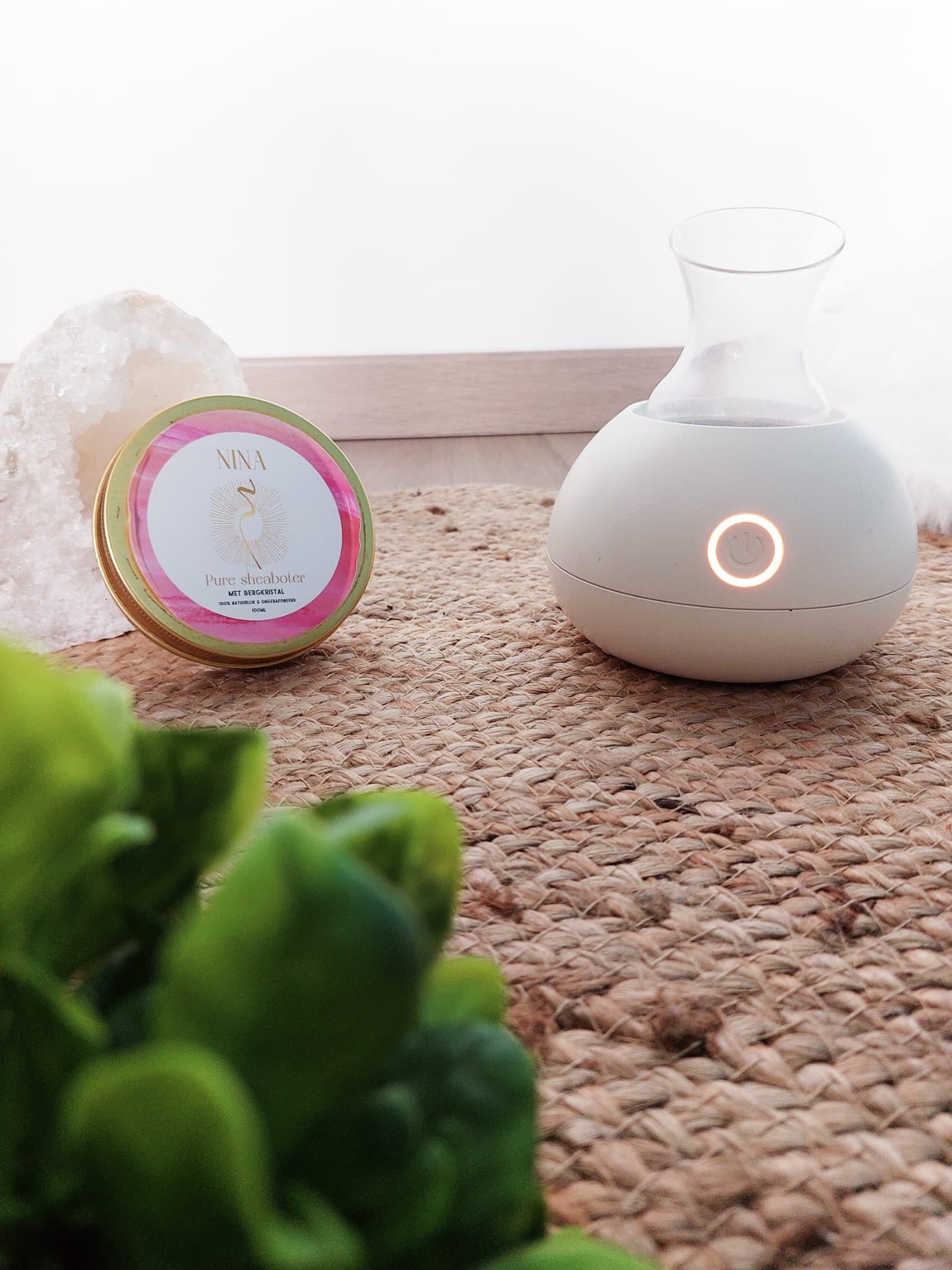 Heerlijke verwarmer voor massage met de sheaboter!