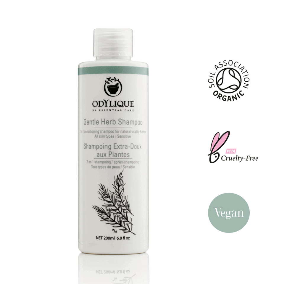 Gentle herb shampoo Odylique - award winnaar!