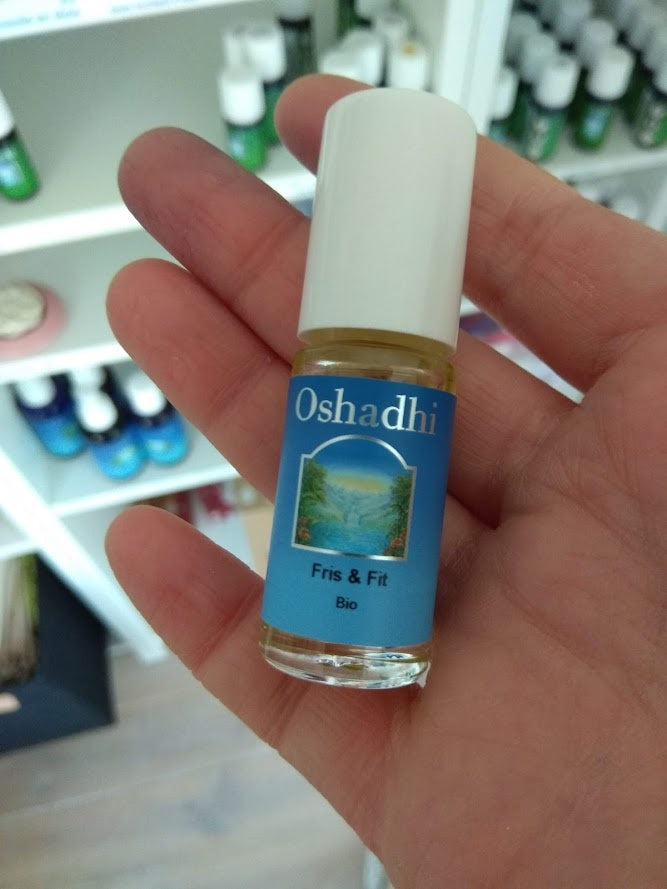 Fris & fit aromaroller Oshadhi - verzacht hoofdpijn en dipjes doorheen de dag - 5ml