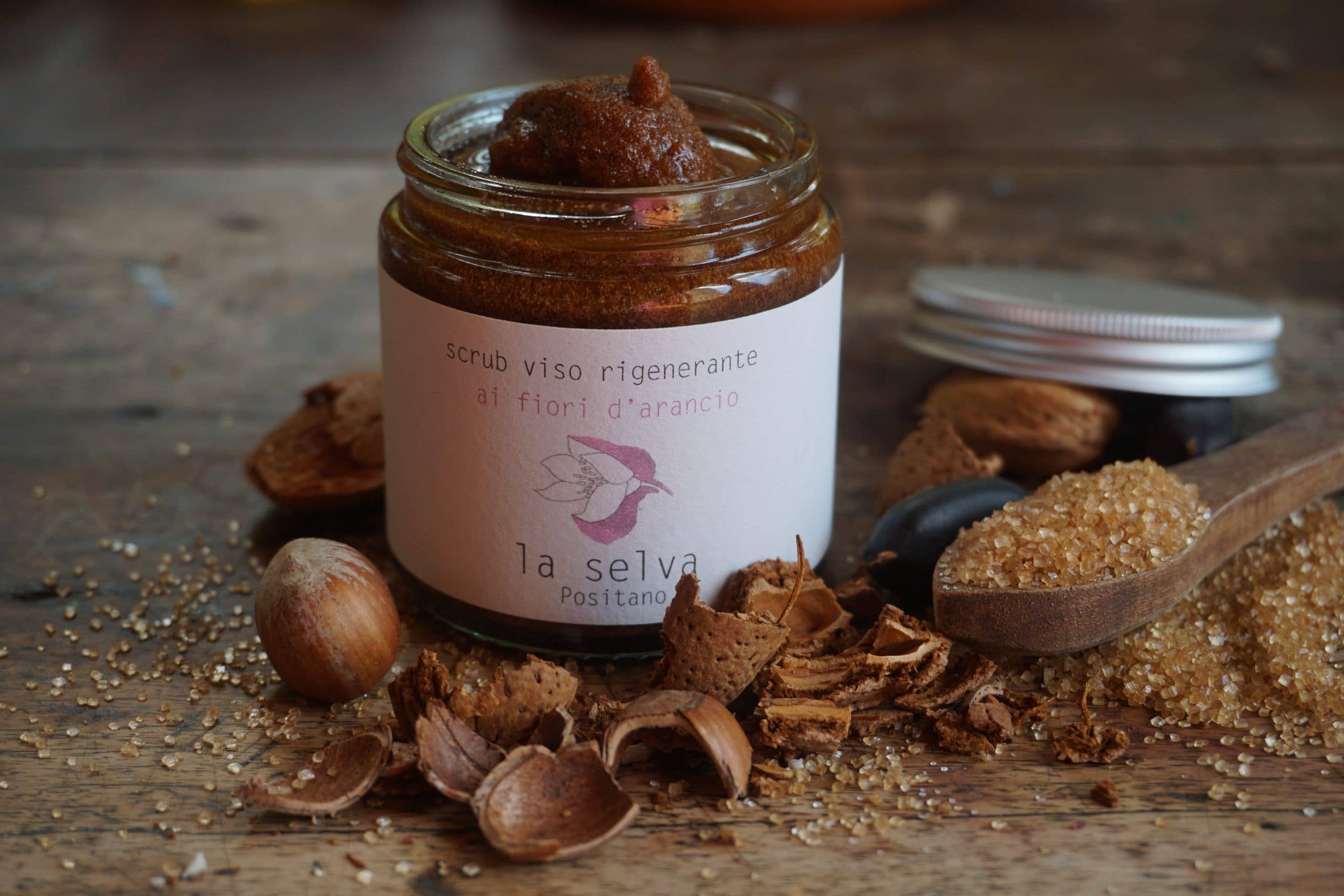 PRE-ORDER Gezichtspeeling met oranjebloesem - La Selva Positana - 50g