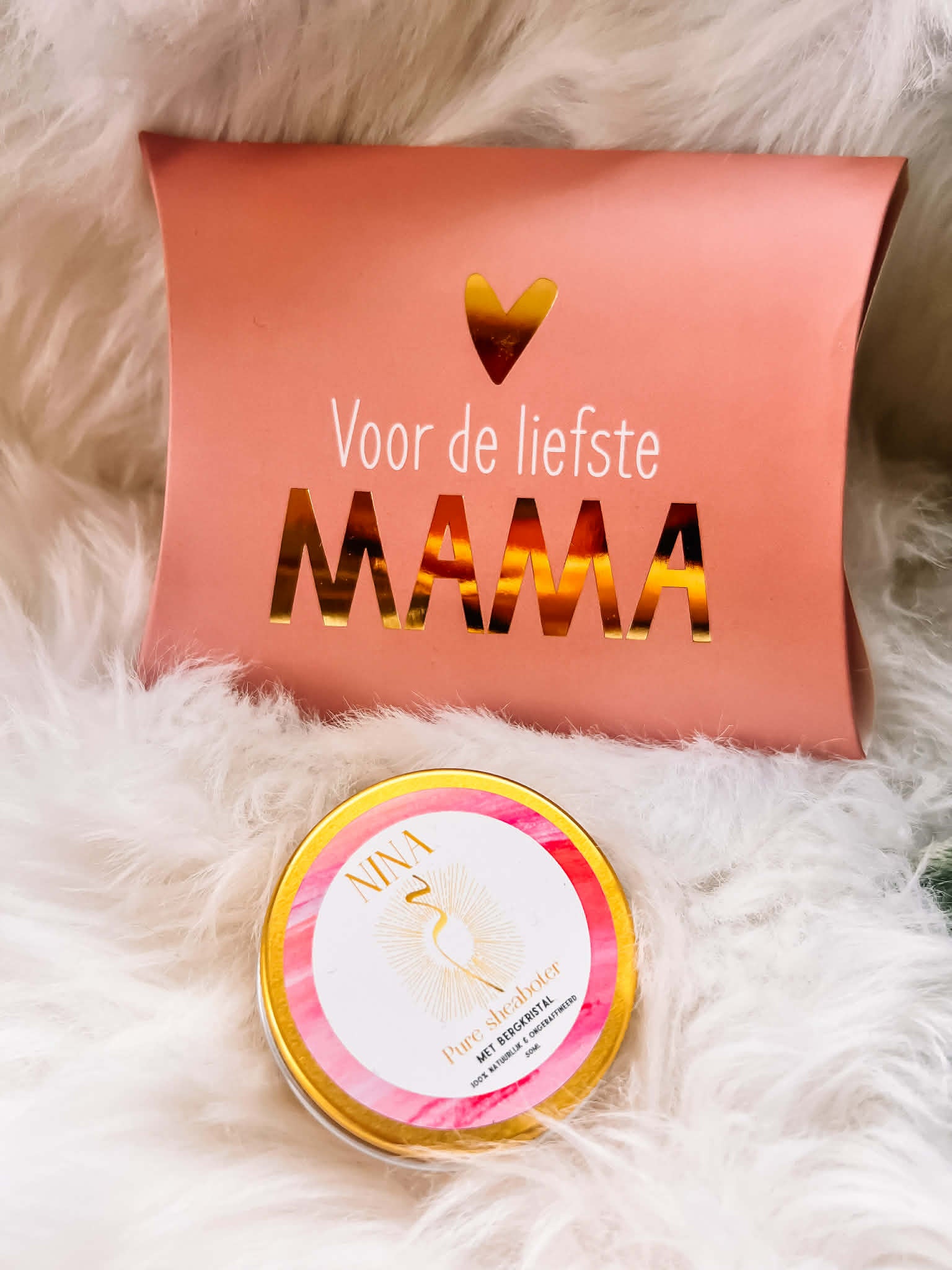Moederdagpakketje - Sheaboter met bergkristal 50g