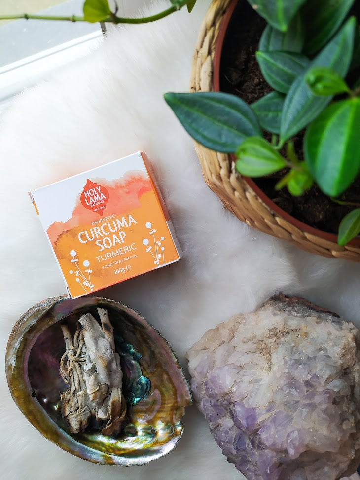 Curcuma - handgemaakte zeep - Holy Lama - 100g