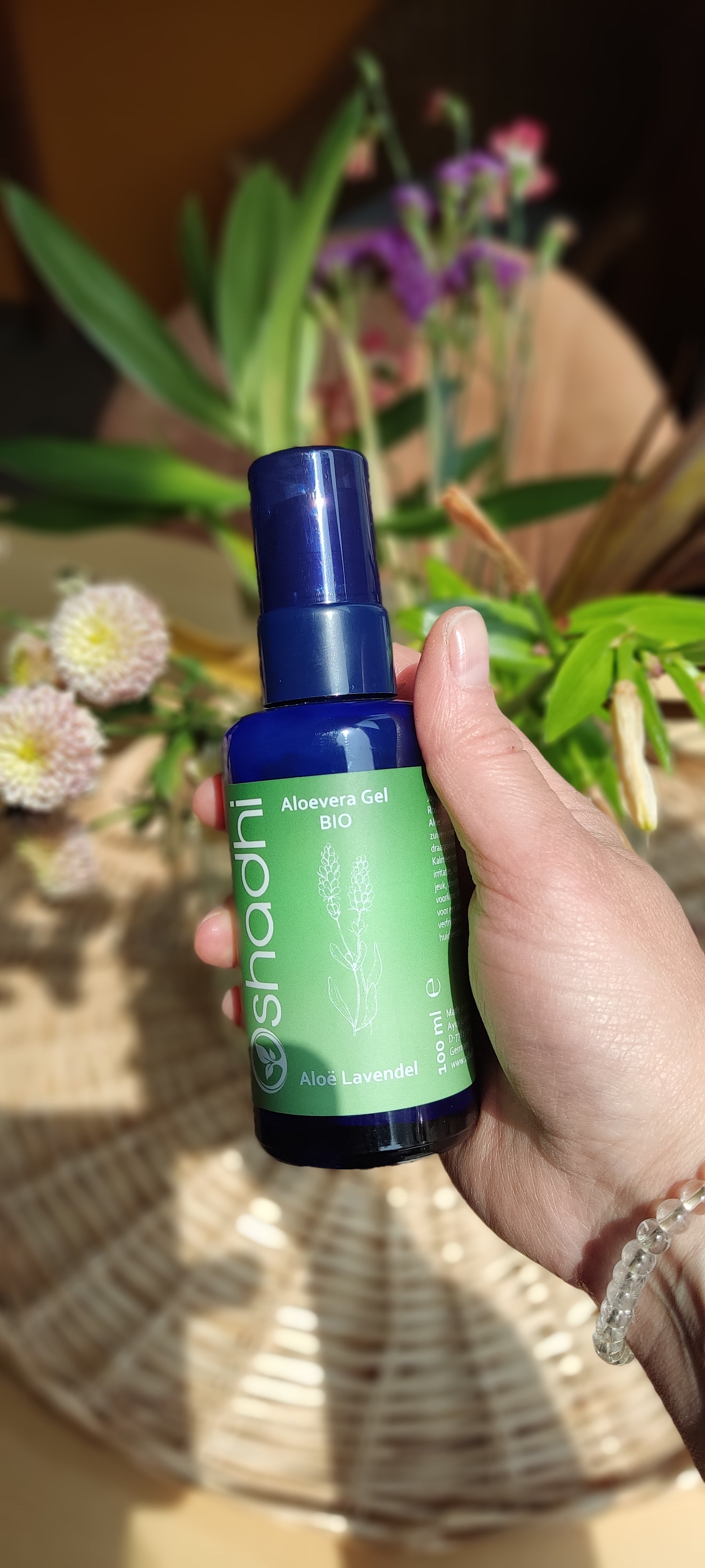 Pure aloë vera gel Oshadhi - wondhelend en verzachtend - 100ml