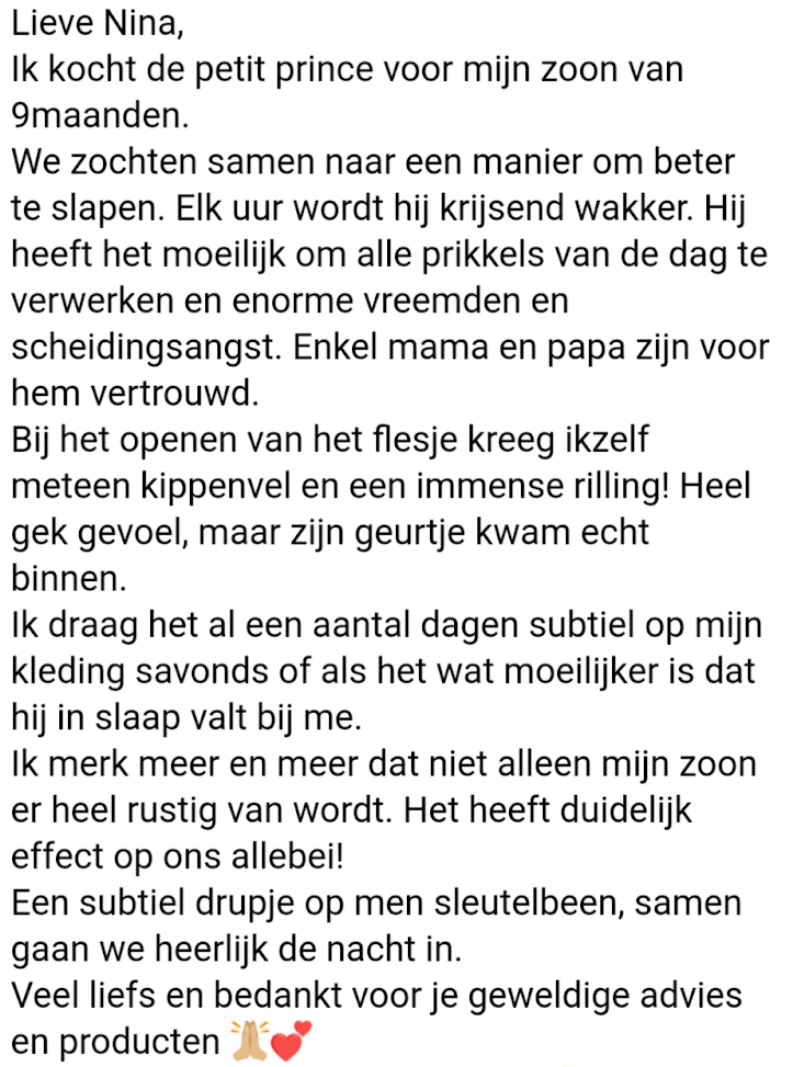 Petit Prince - synergie etherische olie - Oshadi - ontprikkelen