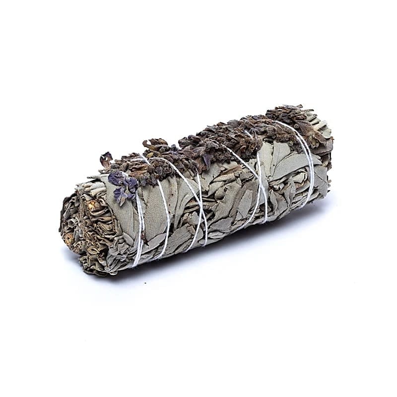 Witte salie smudge met lavendel