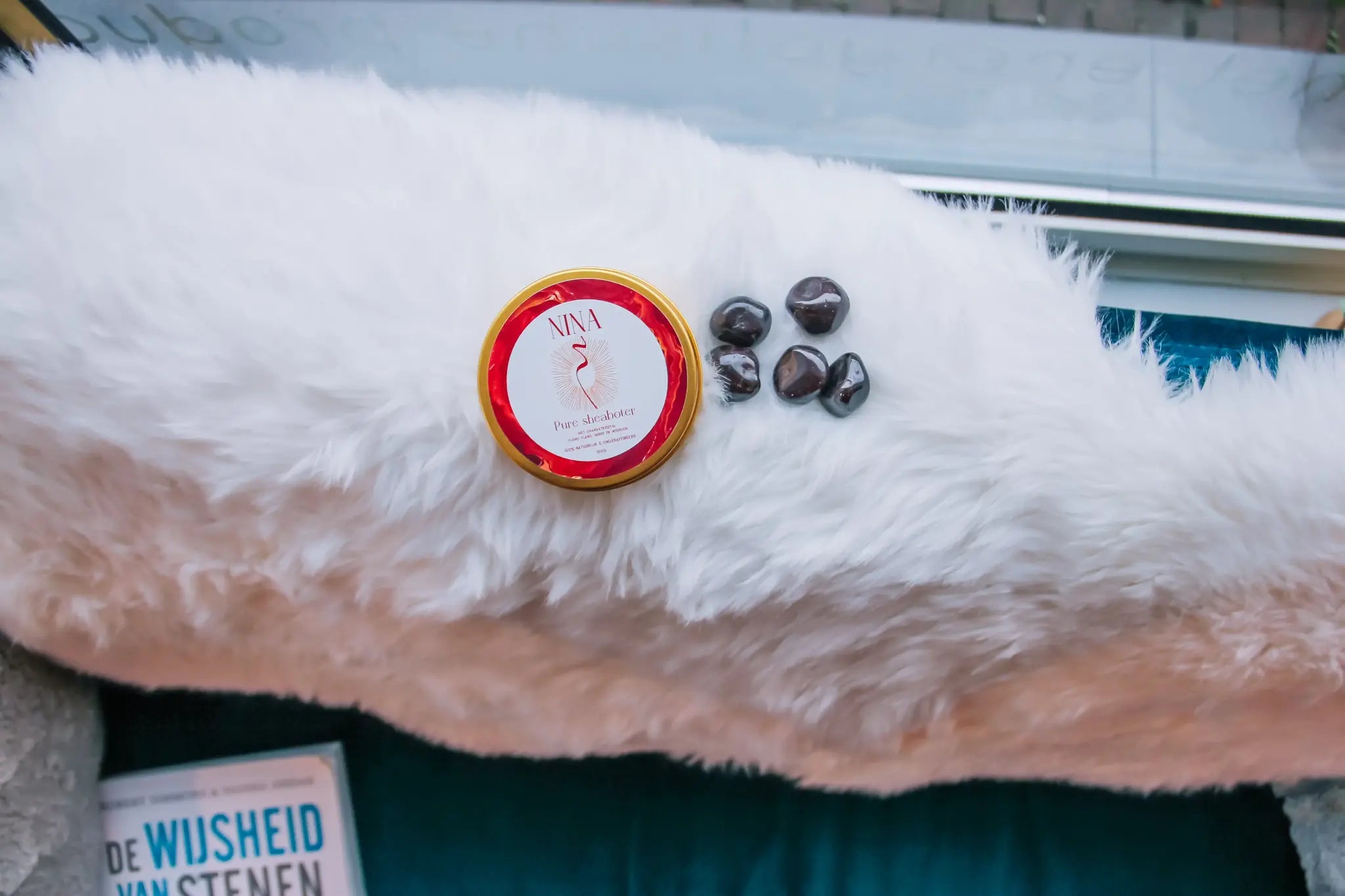 Sheaboter met granaatkristal &  etherische olie - de weg naar binnen - 100ml