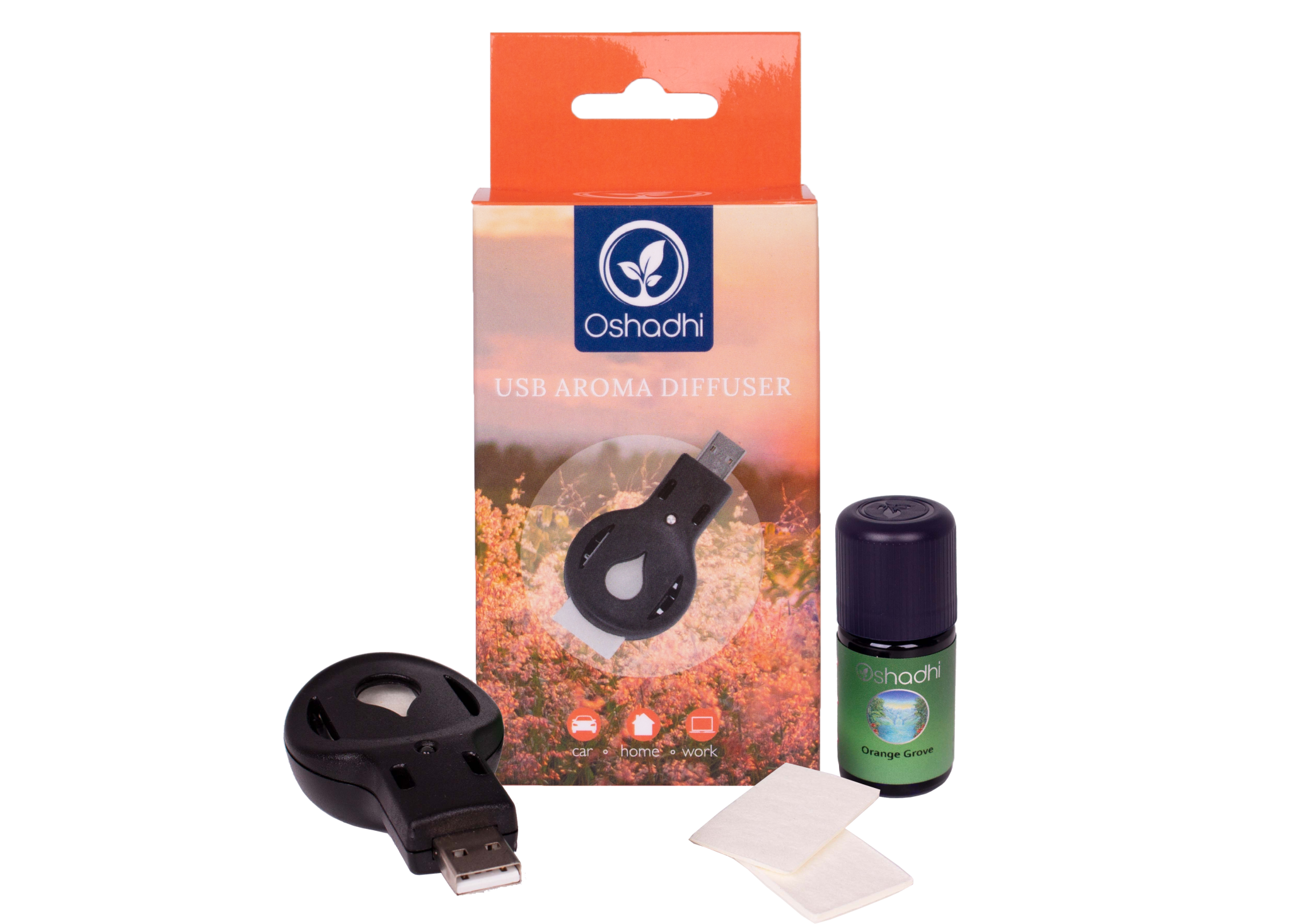 Oshadhi USB Aroma Diffuser (+ 5ml synergie Orangerie)