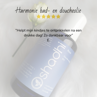 Harmonie bad & doucheolie Oshadhi - voor hooggevoelige personen en kinderen 50ml
