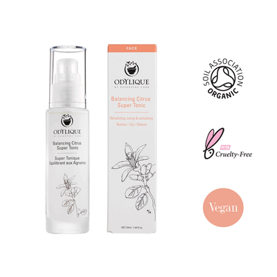 Balancing Citrus super tonic Odylique - brengt balans bij gecombineerde of vette huid