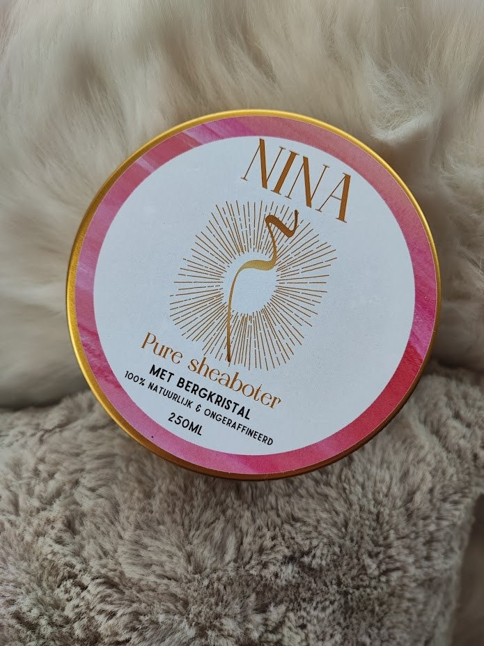 Sheaboter met bergkristal therapeutenformaat 250g