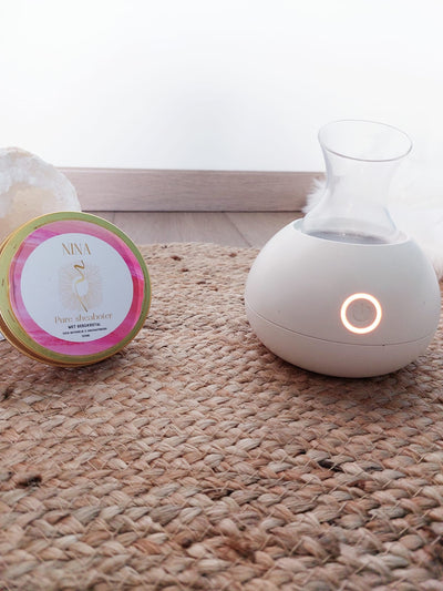 Heerlijke verwarmer voor massage met de sheaboter!