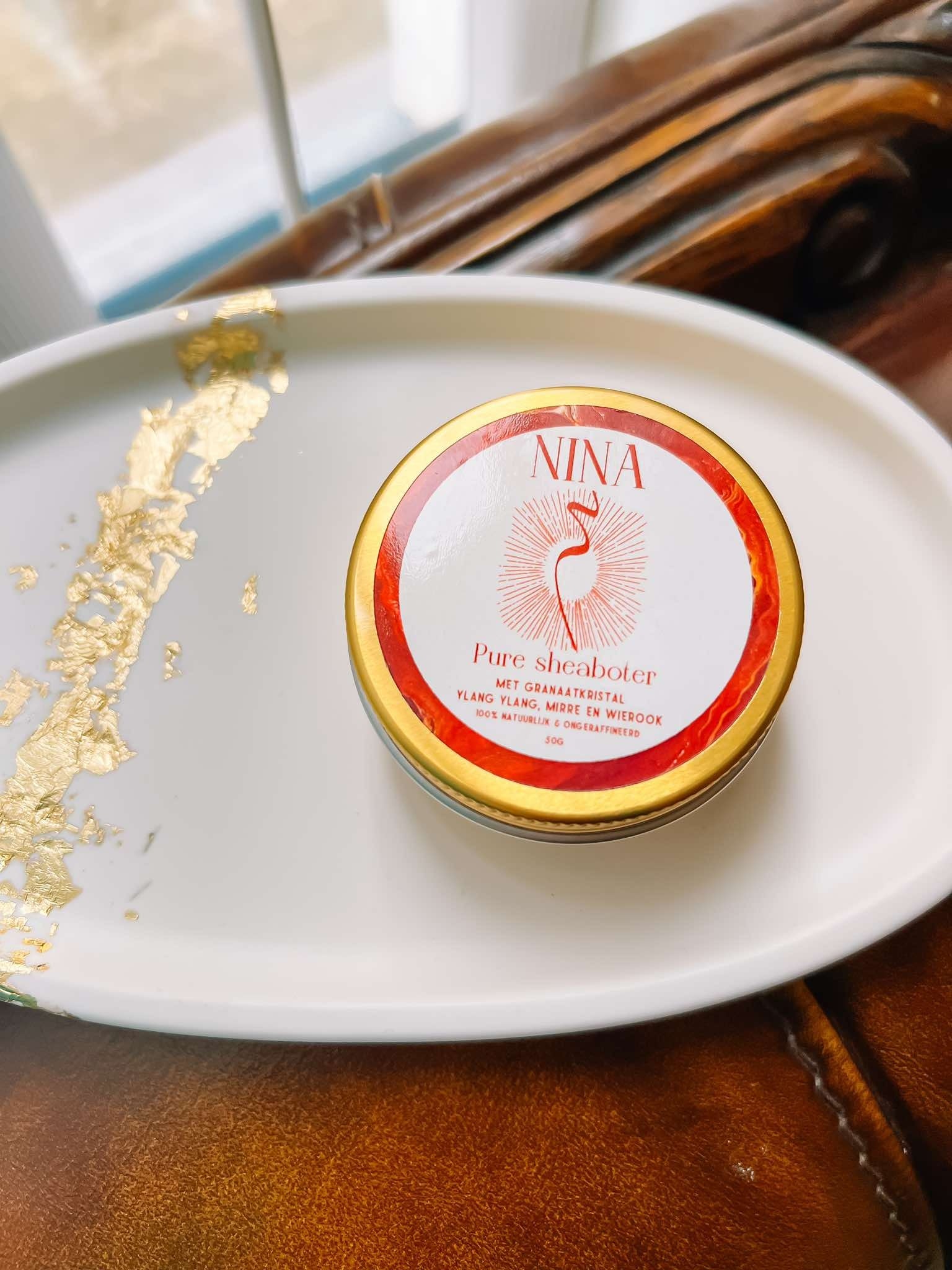 Sheaboter met granaatkristal &  etherische olie - 50ml - de weg naar binnen