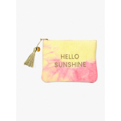 Hello sunshine make-up/toilettasje roze/geel