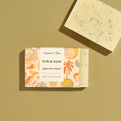 Poppy & coconut scrubzeep - zacht velletje!