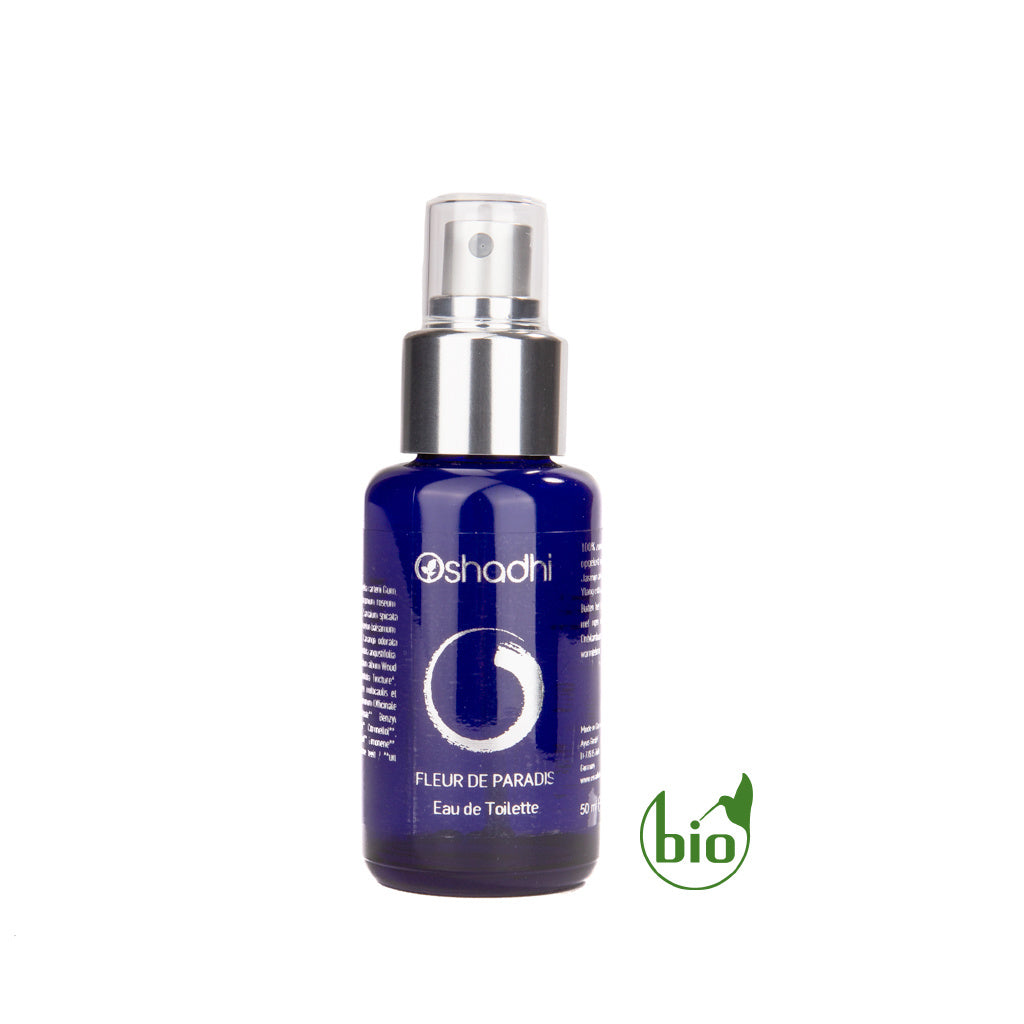 Eau de toilette Fleur de Paradis Oshadhi - heerlijk parfum 100% natuurlijk en BIO