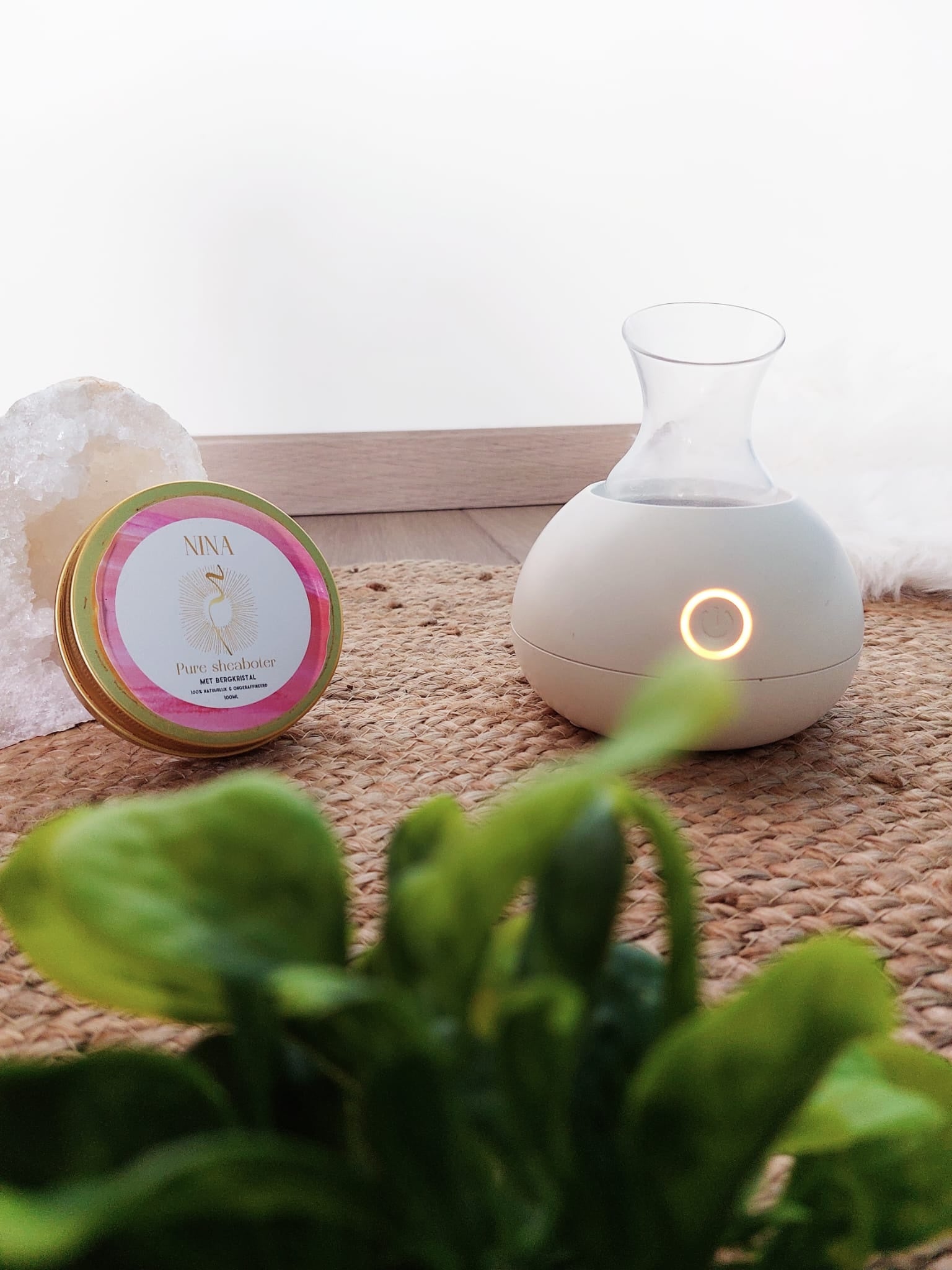 Heerlijke verwarmer voor massage met de sheaboter!