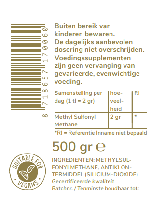 Opti MSM - onmisbare ondersteuning - 500g